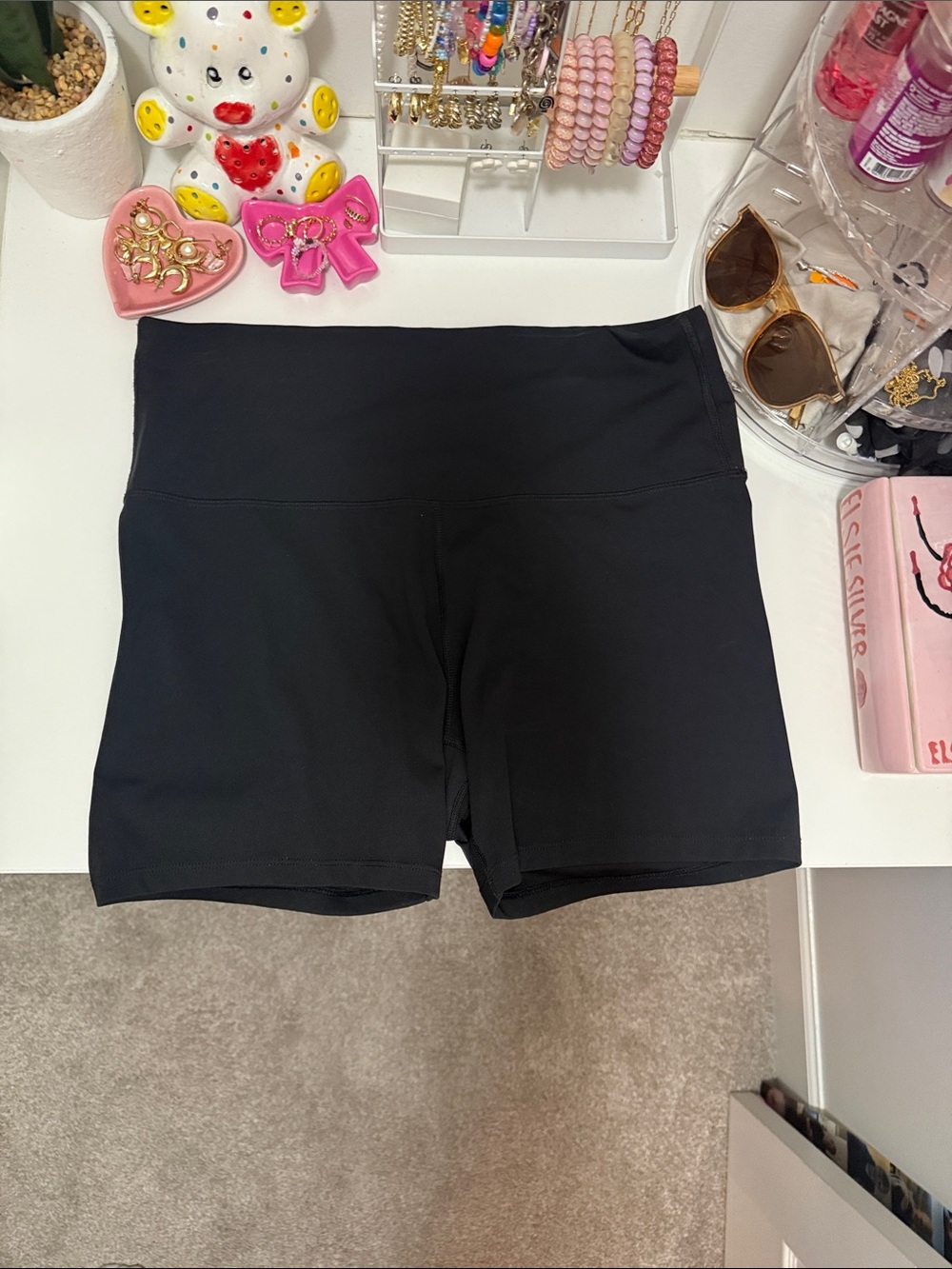 Old Navy Black High-Rise Bike Shorts